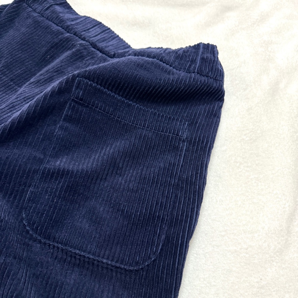 GALLEGO DESPORTES sz S Jane Corduroy pants in navy - Picture 9 of 12